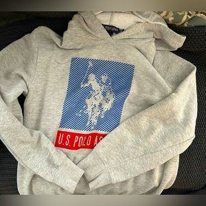 Boys XL gray, Polo Hoodie